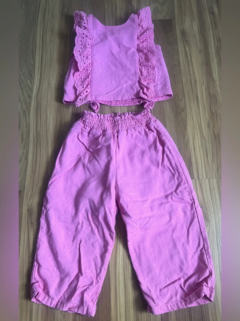 8 Piece Girls Bundle/Lot of Matching Sets Size 18 M Summer
